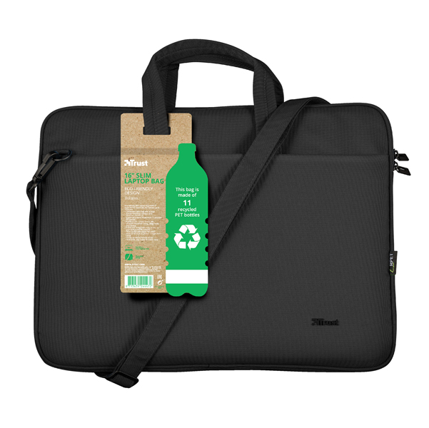 Borsa per notebook - Bologna - ecocompatibile - da 16 -  nero - Trust